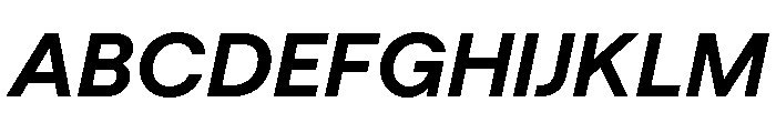 Macan Bold Italic Font UPPERCASE