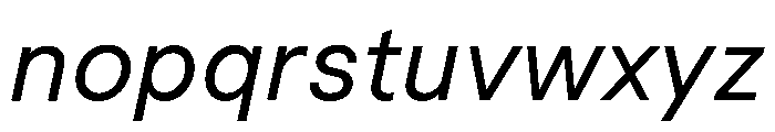 Macan Book Italic Font LOWERCASE