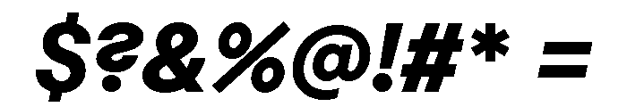 Macan Extra Bold Italic Font OTHER CHARS