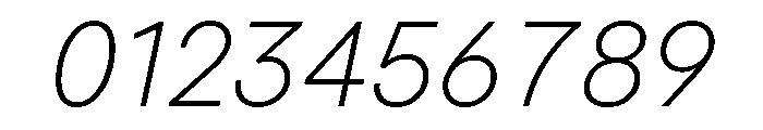 Macan Extra Light Italic Font OTHER CHARS