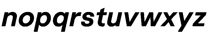Macan Hebrew Bold Italic Font LOWERCASE