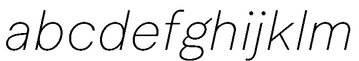 Macan Hebrew Thin Italic FONT