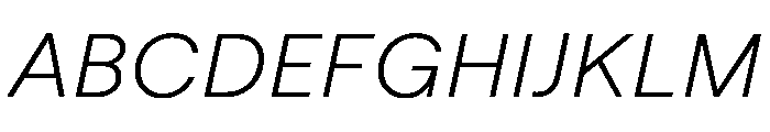 Macan Light Italic Font UPPERCASE