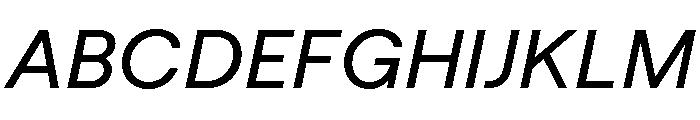 Macan Medium Italic Font UPPERCASE
