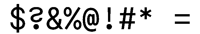 Macan Mono Book Font OTHER CHARS