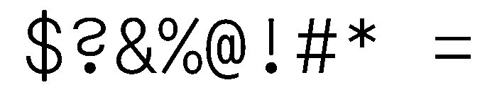 Macan Mono Light Font OTHER CHARS