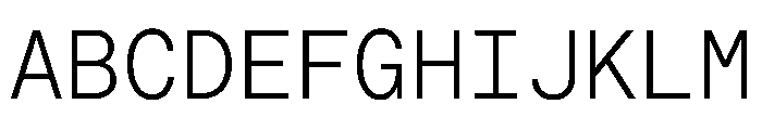 Macan Mono Light Font UPPERCASE