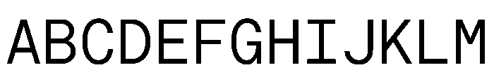 Macan Mono Regular Font UPPERCASE