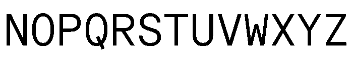 Macan Mono Regular Font UPPERCASE