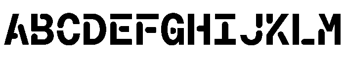 Macan Mono Stencil Bold Font UPPERCASE