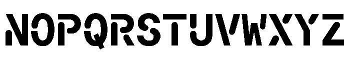 Macan Mono Stencil Bold Font UPPERCASE