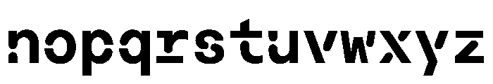 Macan Mono Stencil Bold Font LOWERCASE
