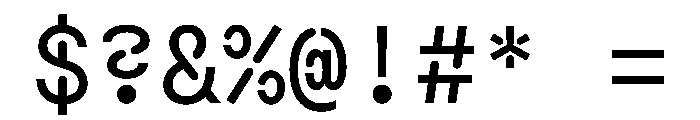 Macan Mono Stencil Book Font OTHER CHARS