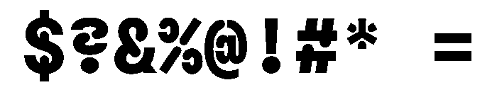 Macan Mono Stencil Extra Bold Font OTHER CHARS