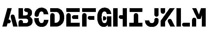 Macan Mono Stencil Extra Bold Font UPPERCASE