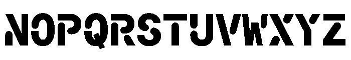 Macan Mono Stencil Extra Bold Font UPPERCASE