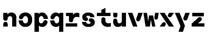 Macan Mono Stencil Extra Bold Font LOWERCASE