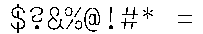 Macan Mono Stencil Extra Light Font OTHER CHARS