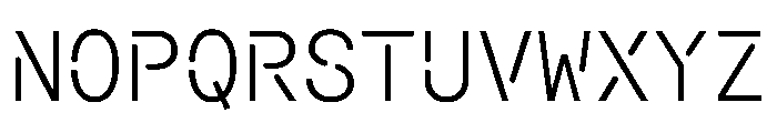 Macan Mono Stencil Light Font UPPERCASE