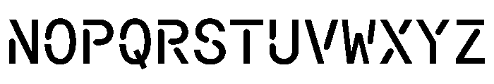 Macan Mono Stencil Medium Font UPPERCASE