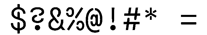 Macan Mono Stencil Regular Font OTHER CHARS