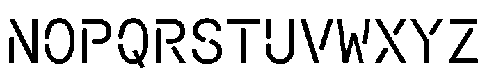 Macan Mono Stencil Regular Font UPPERCASE