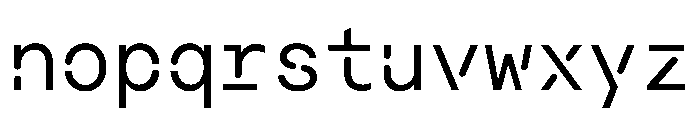 Macan Mono Stencil Regular Font LOWERCASE