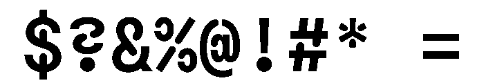 Macan Mono Stencil Semi Bold Font OTHER CHARS