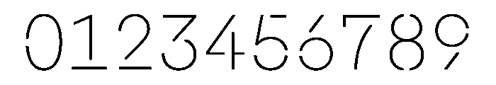Macan Mono Stencil Thin Font OTHER CHARS