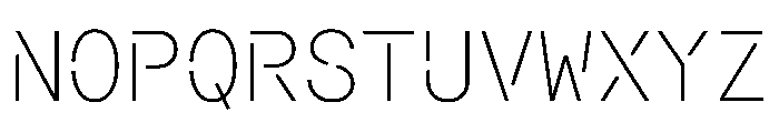 Macan Mono Stencil Thin Font UPPERCASE