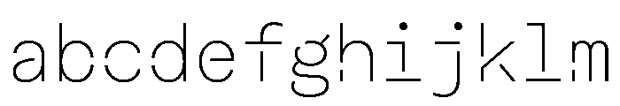 Macan Mono Stencil Thin FONT