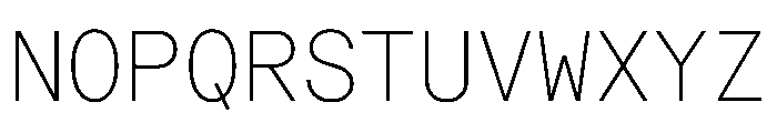 Macan Mono Thin Font UPPERCASE