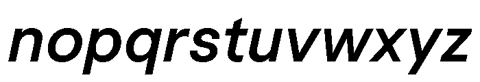 Macan Semi Bold Italic Font LOWERCASE