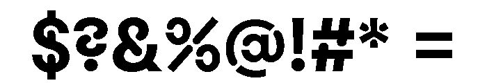 Macan Stencil Bold Font OTHER CHARS
