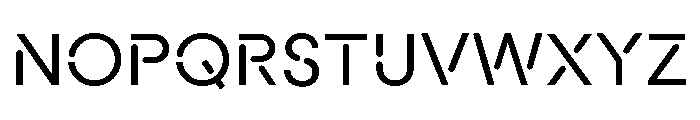 Macan Stencil Book Font UPPERCASE
