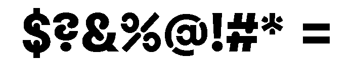 Macan Stencil Extra Bold Font OTHER CHARS