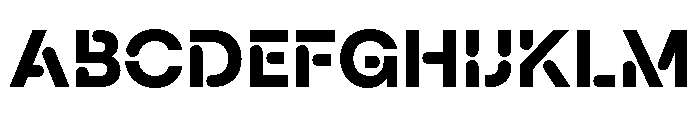 Macan Stencil Extra Bold Font UPPERCASE