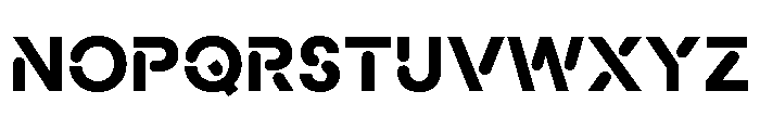Macan Stencil Extra Bold Font UPPERCASE