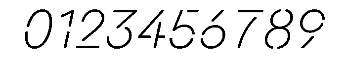 Macan Stencil Extra Light Italic Font OTHER CHARS