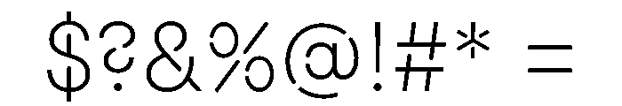 Macan Stencil Extra Light Font OTHER CHARS
