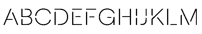 Macan Stencil Extra Light Font UPPERCASE
