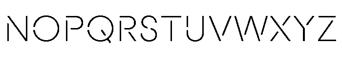 Macan Stencil Extra Light Font UPPERCASE