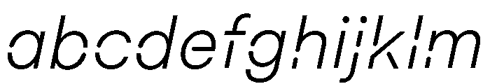 Macan Stencil Light Italic FONT