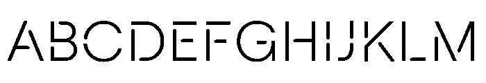 Macan Stencil Light Font UPPERCASE