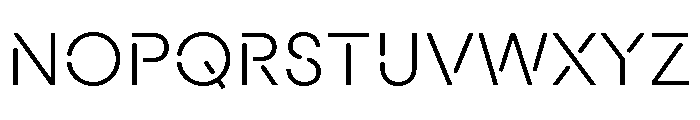 Macan Stencil Light Font UPPERCASE