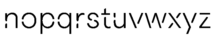 Macan Stencil Light Font LOWERCASE