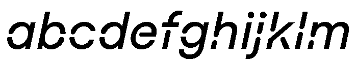 Macan Stencil Medium Italic FONT