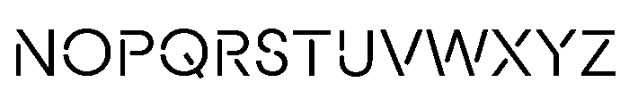 Macan Stencil Regular Font UPPERCASE