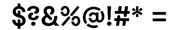 Macan Stencil Semi Bold Font OTHER CHARS