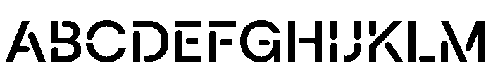 Macan Stencil Semi Bold Font UPPERCASE